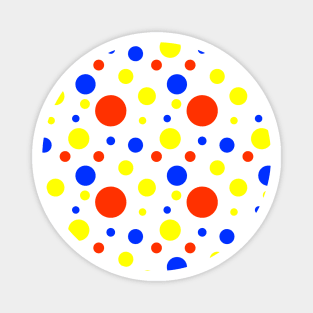 Primary Colors Polka-dots. Magnet